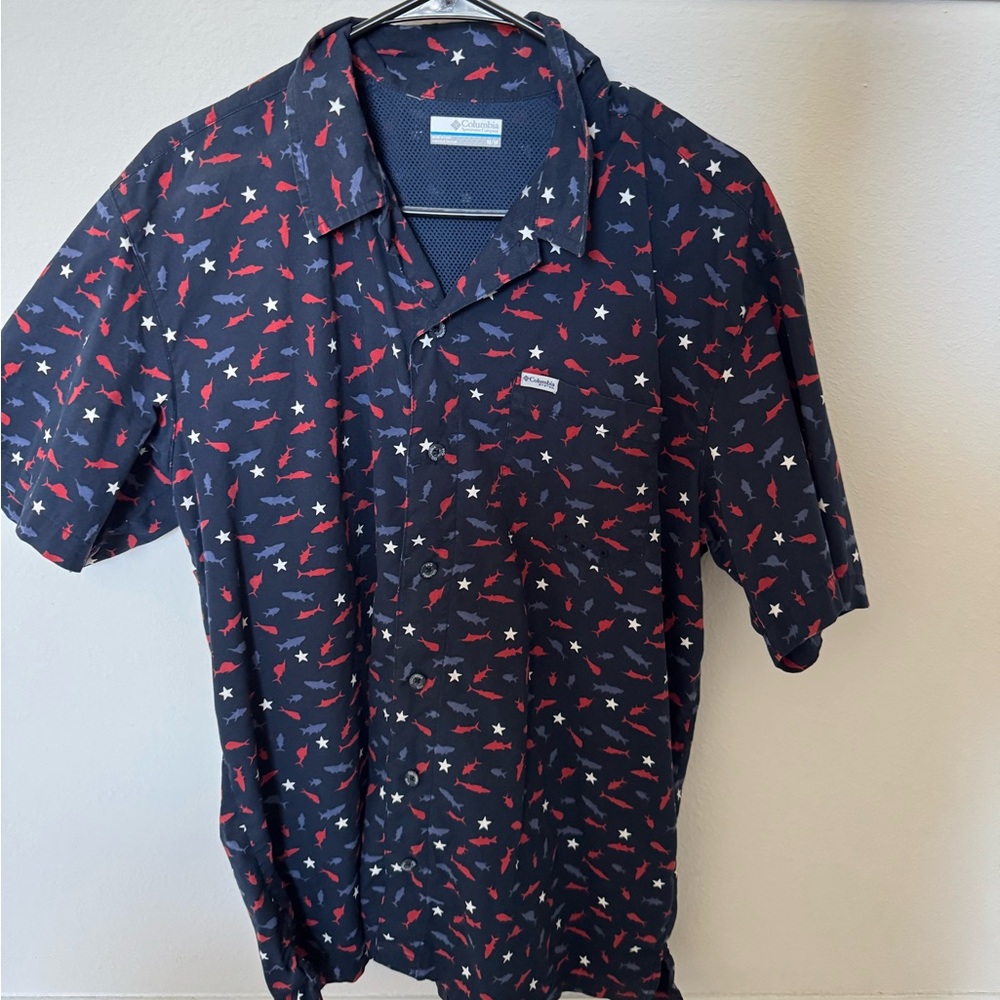 Columbia PFG Shirt Adult Large USA
Stars Performance Fishing Short Sleeve